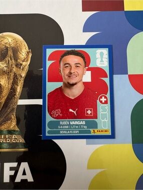 Panini FIFA World Cup 2026 Sticker Rubén Vargas Switzerland SUI 18 Blue Parallel